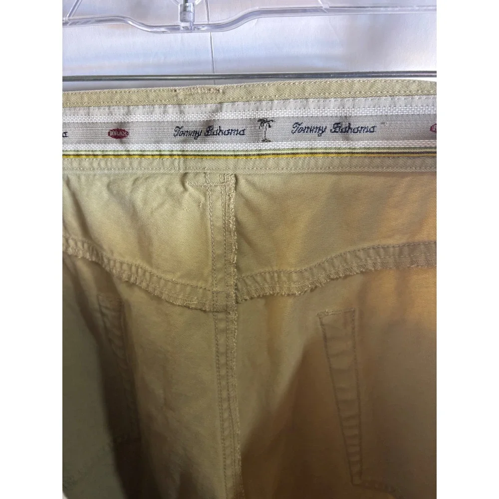 Tommy Bahama Relax 38 Khaki Tan Tencel Cotton Blend Straight Leg Chino Pants